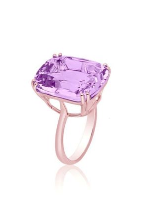 Goshwara Gossip Cushion Cut Cocktail Ring in Lavender Amethyst at Nordstrom, Size 7