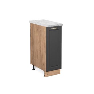 Vicco Armario De Farmacia Fame-line, Antracita-oro, 30 Cm, Et M&aacute;rmol