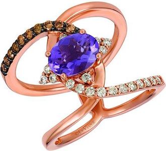 Le Vian Grape Amethyst 14K Rose Gold 1.43 Ct. Tw. Diamond & Amethyst Ring
