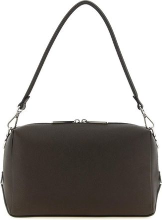 Fendi Lui Medium Schoudertas - Heren - Schoudertassen - Bruin - ONE Size - Leer - Tassen