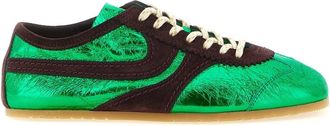 Dries Van Noten Sneakers - Dames - Sneakers - Groen - 36 EU - Leer - Schoenen