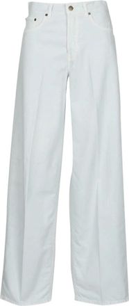 Haikure Bethany Twill Jeans - Dames - Wijde Broeken - Blauw - W24 - Katoen - Broeken