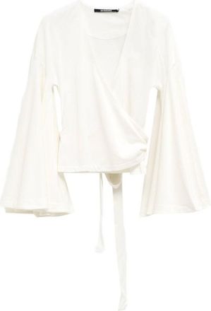 Jacquemus White Wrapped Tie Fastening Top