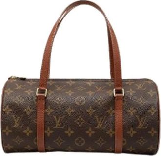 Louis Vuitton Pre-owned Papillon 30 - Dames - Vintage Handtas - Bruin - ONE Size - Leer - Vintage