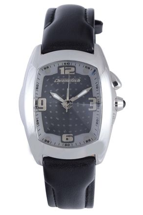 Chronotech Mens Black Band Watch - One Size