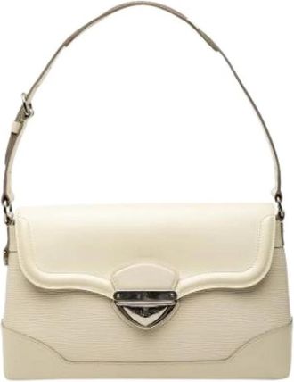 Louis Vuitton Pre-owned Bagatelle PM - Dames - Vintage Schoudertas - Wit - ONE Size - Leer - Vintage