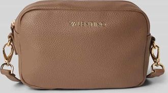 Valentino Handbags Crossbody Bag mit Logo-Applikation Modell Brixton in Taupe, Größe 1