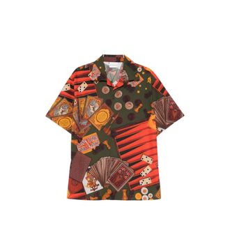 Dr&ocirc;le de Monsieur Casino Patterned Short-sleeve Shirt