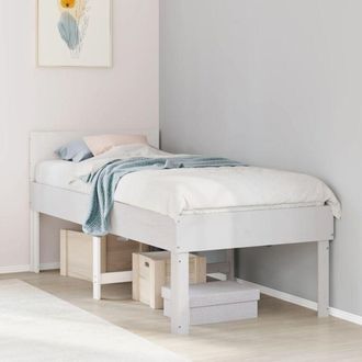 vidaXL Vidaxl - Letto senza Materasso Bianco 90x200 cm Legno Massello di Pino