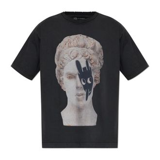 Misbhv T-Shirts, male, Black, Size: 2XL T-shirt with Raw Edges