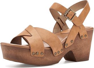 Korks Leda Womens Dress Sandals Yellow : 11 M