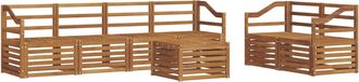 vidaXL Conjunto De Sof&aacute;s De Exterior 7 Uds. Natural Vidaxl