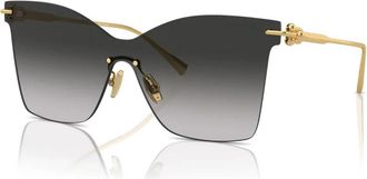 Tiffany & Co. Vlinderzonnebril met vergulde armen - Dames - Zonnebrillen - Geel - 43 MM - Accessoires