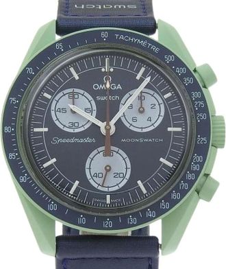Omega Pre-owned Watches, male, Multicolor, Size: ONE SIZE Pre-owned Speedmaster Moonwatch Mission on Earth Quartz Chronograph