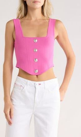 L'agence Saga Square Neck Tank in Rose Violet/nickel at Nordstrom Rack, Size Xx-Large