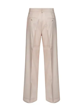 Max Mara Womens Palazzo Trousers Wkdvisivo Blush Pink Cotton