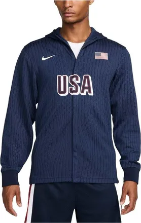 Nike Dri-FIT ADV USA Basketball Game Jacket Obsidian White FQ0306-451