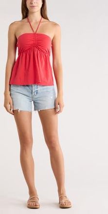 Abound Babydoll Halter Top in Red Saucy at Nordstrom Rack, Size X-Small