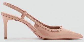 Mango Scarpe tacco vernice nude - Donna - 35 - MANGO