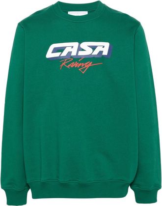 Casablanca Casa Racing 3D cotton sweatshirt - men - Organic Cotton - M - Green