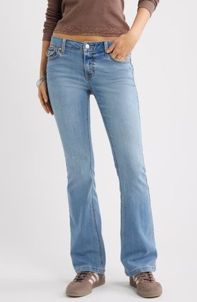 BP. Low Rise Stretch Bootcut Jeans in Western Wash at Nordstrom, Size 28