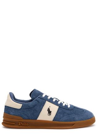 Polo Ralph Lauren Aera Panelled Suede Sneakers - Navy - 6 (IT40 / UK6)