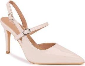Berness Gula Pointed Toe Slingback Pump in Beige at Nordstrom Rack, Size 8.5