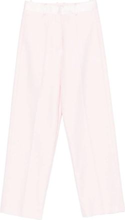 Forte_Forte Wijde Broek - Dames - Straight fit broeken - Wit - XS - Broeken