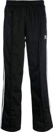 adidas trefoil-logo track pants - women - Recycled Polyester - L - Black