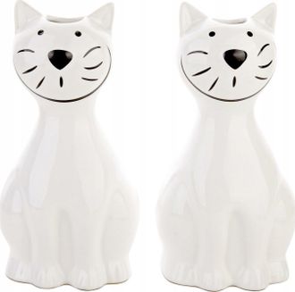 WENKO Maximex Humidificadores De Aire En Forma De Gato Blanco Lote De 2