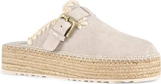 Mou Jute Clog Plain - Dames - Slip ons - Grijs - 38 EU - Jute - Schoenen