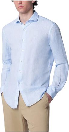 Xacus Casual Shirts, male, Blue, Size: 3XL Tailor Fit Linen Shirt