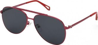 Zadig&Voltaire Womens SZV415-6008ER SZV415 60 6008ER Sunglasses - Dark Red - One Size