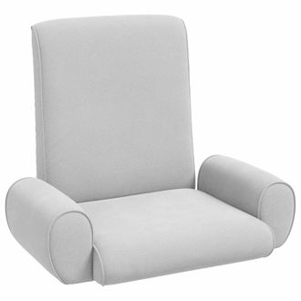 vidaXL Sill&oacute;n Ajustable Gris Claro Terciopelo Granuloso Vidaxl