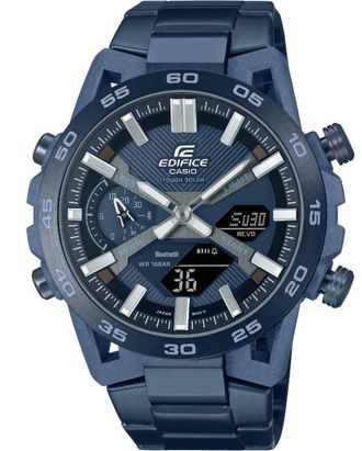 Casio Edifice Sospensione Heren Blauwe Horloge ECB-2000CB-2AEF