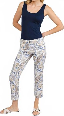 Wonderjeans All-Over Print Ankle Jeans In Boho Paisley