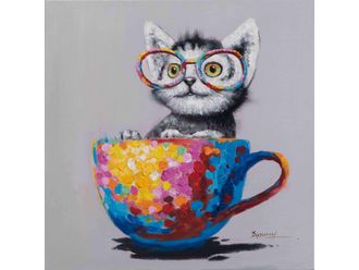 Schubiger M&ouml;bel Bild Katze in Einer Tasse