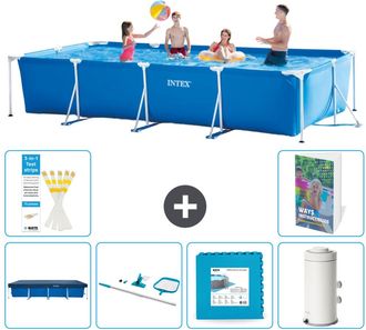 Intex Piscina Con Estructura Rectangular - 450x220x84 Cm - 7-piezas S17