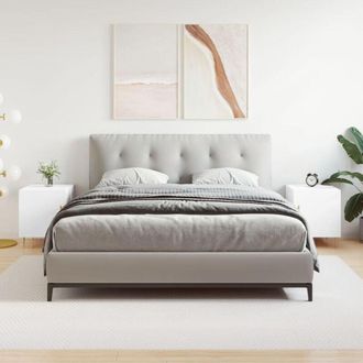 vidaXL Comodini 2 pz Bianchi 40x40x50 cm in Legno Multistrato - Vidaxl