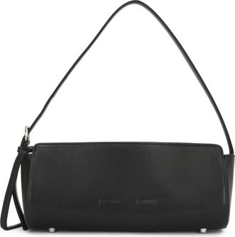 Kazar Zwarte leren baguette tas met minimalistisch design - Dames - Schoudertassen - Zwart - ONE Size - Leer - Tassen