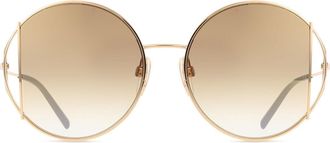 Ana Hickmann AH3192 04C Womens Sunglasses Gold Size 53