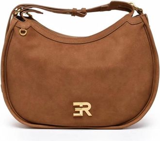 Ermanno Scervino Tassen, Dames, Bruin, ONE Size, Leer, Angelica Schoudertas