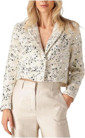 Freebird by Steven Beau Blazer - Dames - Blazers - Beige - M - Polyester - Jassen
