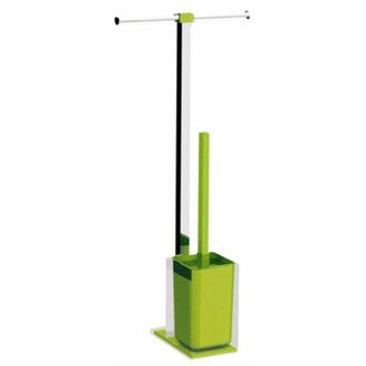 Gedy Gedy - Ra320400000 Rainbow Columna Portarrollo+escobillero Verde - Ref: Ra320400000