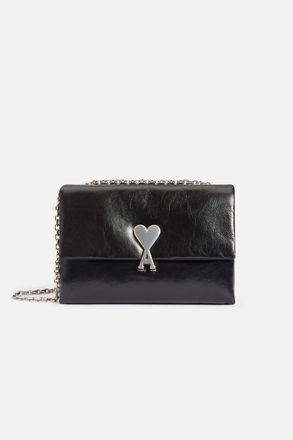 Ami Borsa messenger con placca logo - women - pelle - Taglia unica