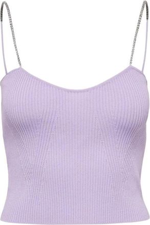 Only Mouwloze Top met V-hals - Dames - Tops zonder mouwen - Roze - M - Tops
