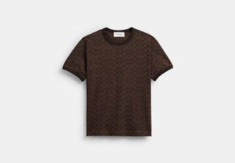 Coach Signature Ringer T-Shirt