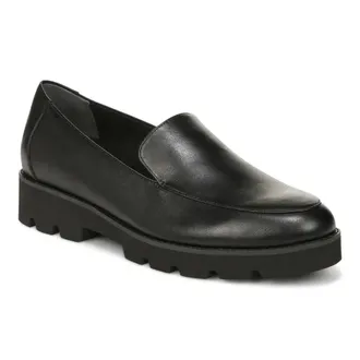 Vionic Womens Vionic Kensley H9623L6004 Loafer Black Leather Slip On Flats HAWK1107
