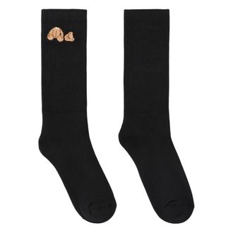 Palm Angels Ondergoed, Heren, Zwart, L, Katoen, Bear Socks
