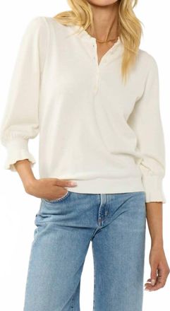 Lovestitch Elise Sweater Top In Cream